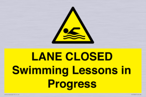 LANE CLOSED Swimming Lessons in Progress